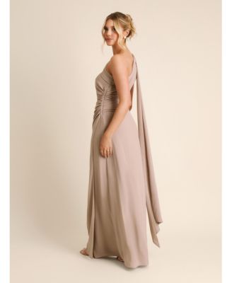 Women's One Shoulder Chiffon Bridesmaid Dress