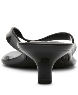 Women's Tracie-J Kitten-Heel Jelly Thong Sandals