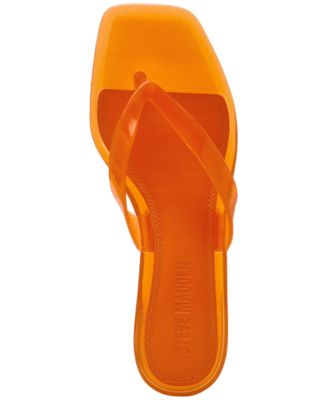 Women's Tracie-J Kitten-Heel Jelly Thong Sandals