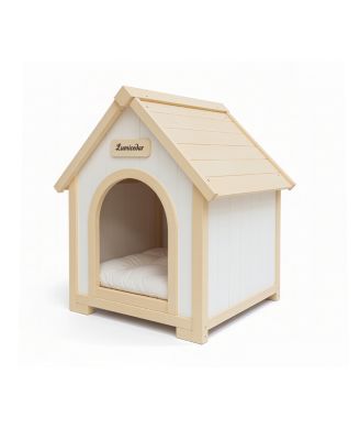 Solid Cedar Indoor Pet House with Cushion