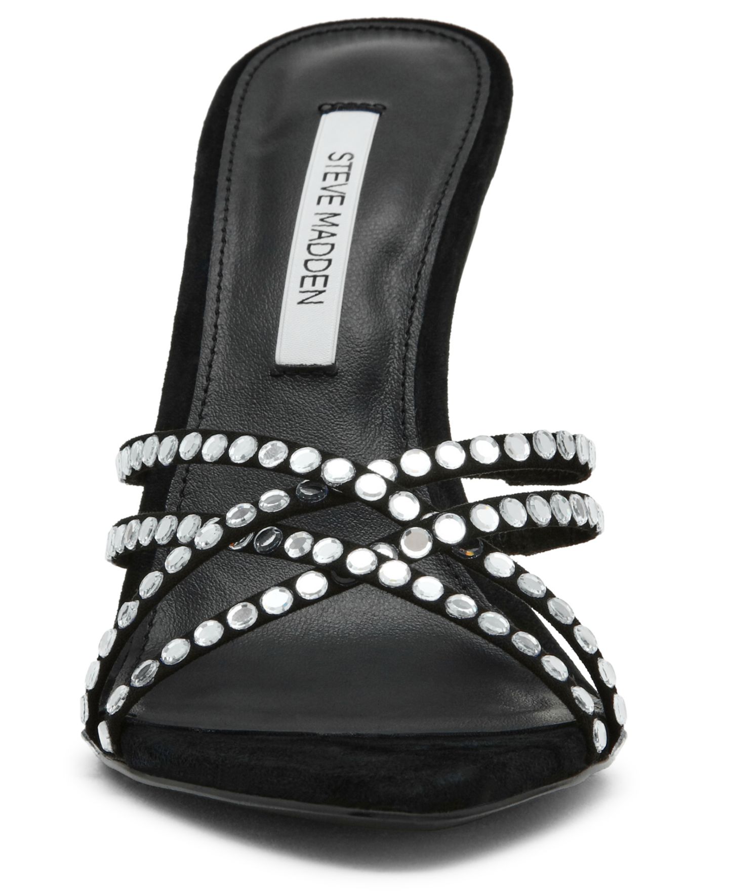 Женские сандалии Steve Madden Somers Strappy Slip-On, цвет: Чёрный — фото 6
