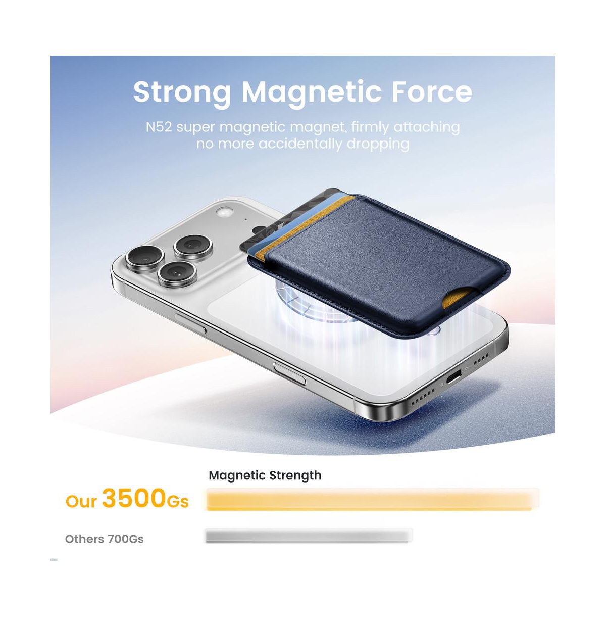 Artudatech MagSafe 3 Card Rfid Wallet