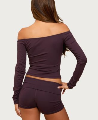 Women's Tezia Off Shoulder Long Sleeve Top