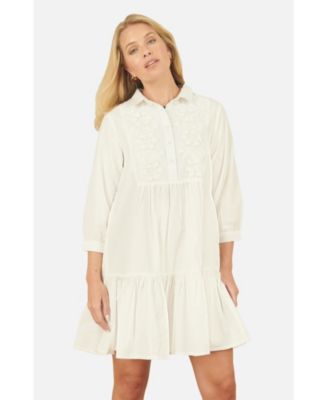 Women's Cotton Flower Tunic Dress