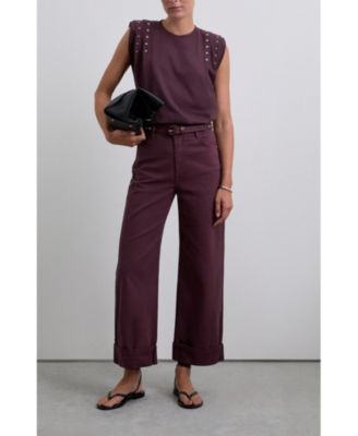 Women's Folded Denim Pant