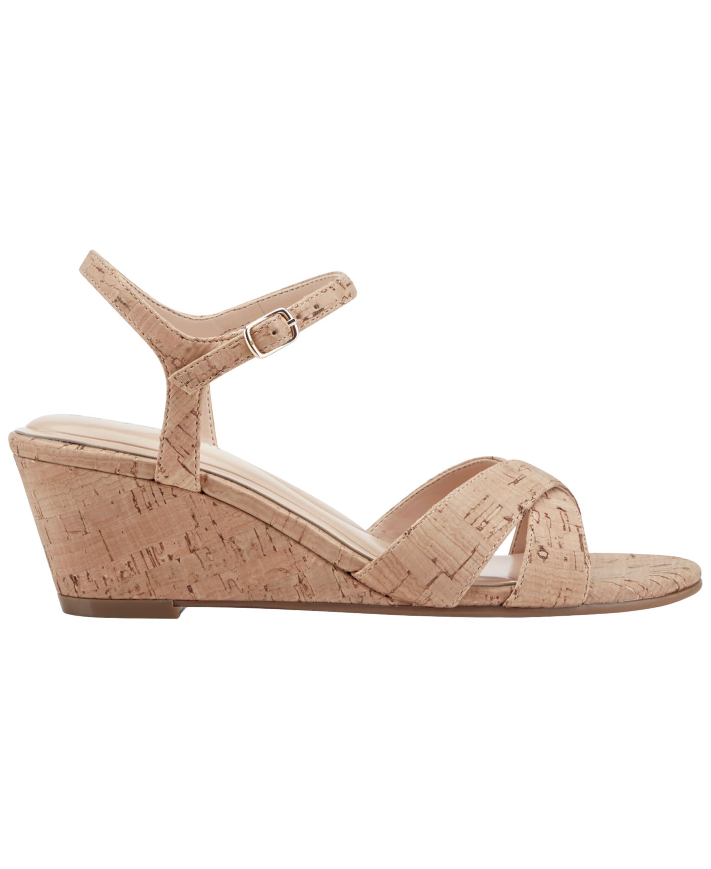 Женские сандалии Easy Spirit Noya Criss-Cross Wedge Dress Sandals, цвет: Cork — фото 2