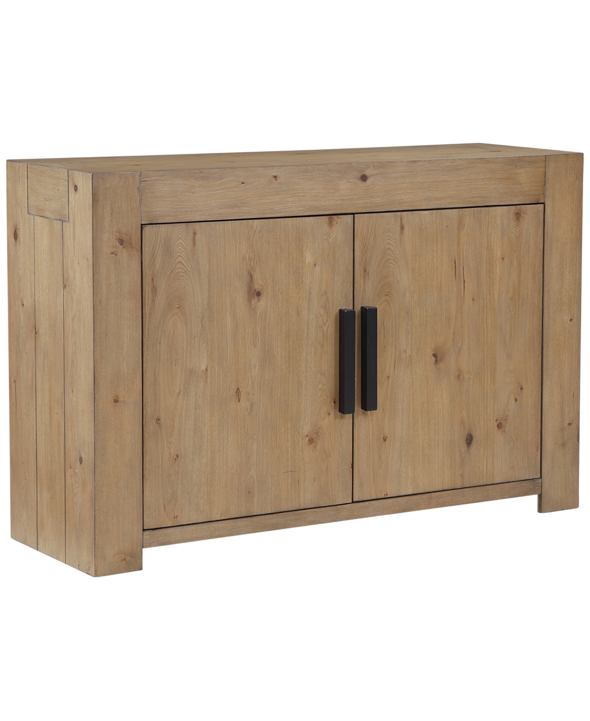 Macai 18" Wood Two Adjustable Sleeve Server - Brown, Black