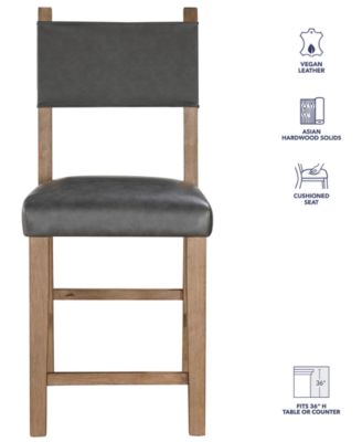 Macai 4-Pc. Wood Counter Height Chair Set