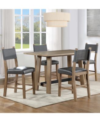 Macai 4-Pc. Wood Counter Height Chair Set