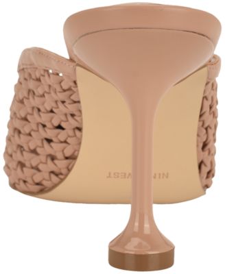 Women's Grasso Woven Tapered Heel Dress Mules