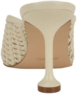 Women's Grasso Woven Tapered Heel Dress Mules
