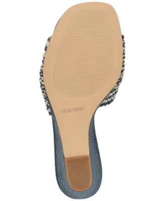 Women's Nessla Woven Ornamented Slip-On Wedge Sandals