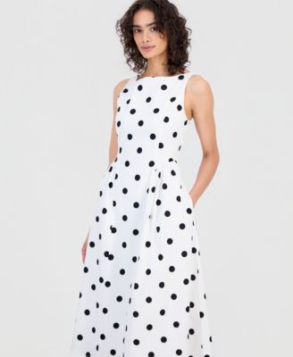 princess polly baby blue dress Black Polka Dot Dress