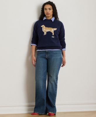 Petite Crewneck Long-Sleeve Sweater