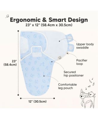 3pk Soothe Baby Swaddle, Organic Baby Swaddle Sleep Sacks, Newborn, Infant Swaddle Sack