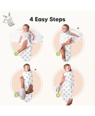 3pk Soothe Baby Swaddle, Organic Baby Swaddle Sleep Sacks, Newborn, Infant Swaddle Sack