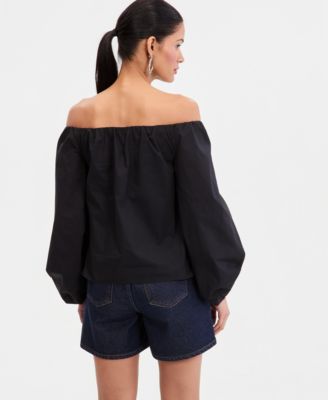 I.N.C. International Concepts Women's Off-The-Shoulder Puff-Sleeve