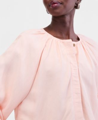 Women's Blouson-Sleeve Cropped Jacket