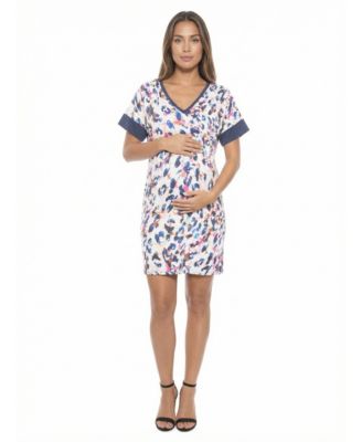Women's and Plus Size Maternity Short-Sleeve T-Shirt Dress