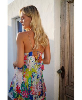 Women's Flowing Tiered Skirt Maxi Dress