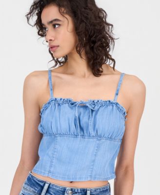 Women's Sleeveless Alora Denim Top
