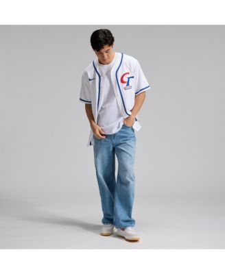 Men's White Chinese Taipei Baseball 2026 World Baseball Classic Stadium Jersey