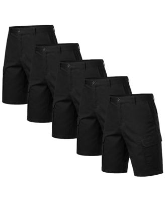 Men's Cotton Flex-Stretch Cargo Shorts-5 Pack