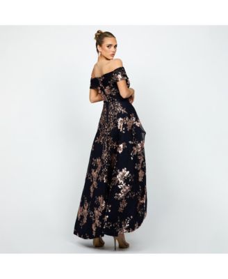 Women's Jessie Off Shoulder Mesh Ball Gown