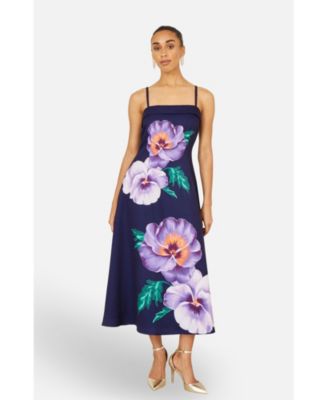 Women's Pansy Strappy Midi Dress