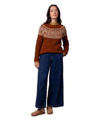 Women's Donegal Fair Isle Yoke Sweater