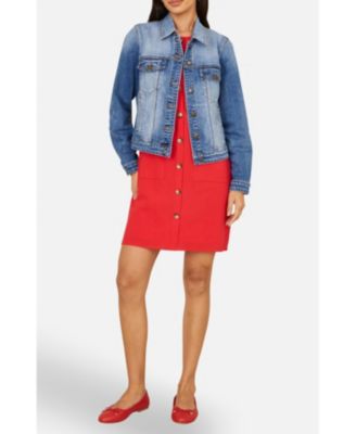 Women's Stretch Washed Denim Jacket