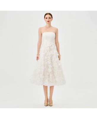 Women's Strapless Midi Dress