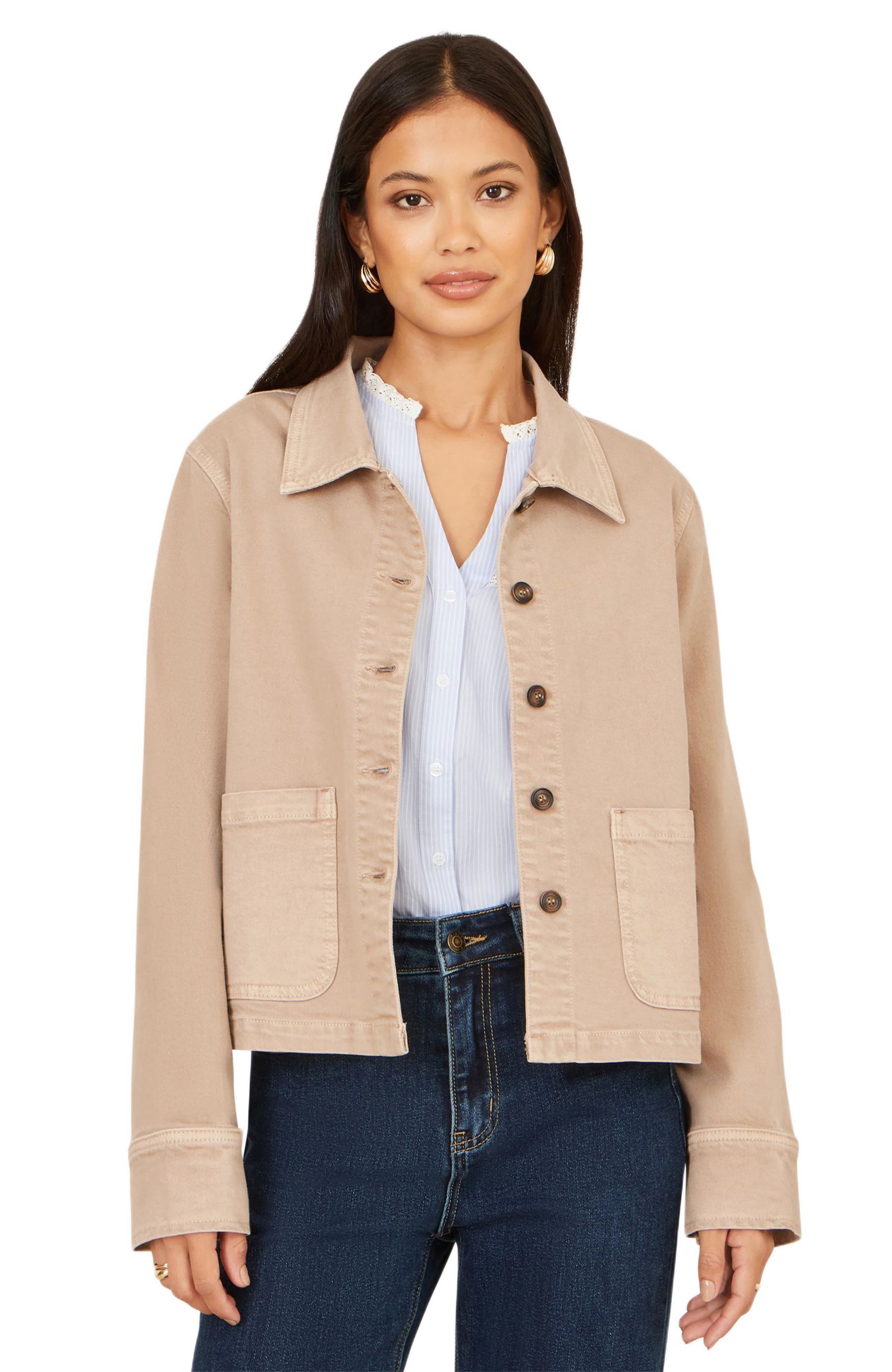 Women's Canvas Patch Pocket Jacket