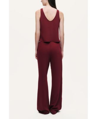 Women's Minimalist Sleeveless Crepe Top