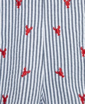 Baby Boys' Lobster Printed Shortall and Polo Shirt, 2-Piece Set