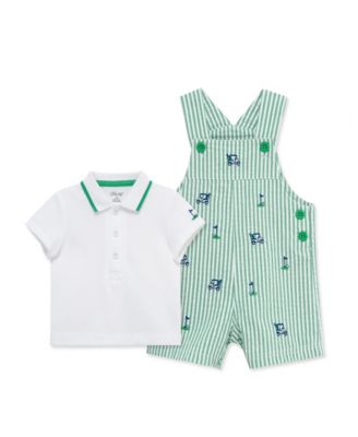 Baby Boys' Golf Shortall and Polo Shirt, 2-Piece Set