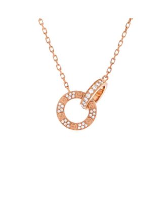 Love Interlocking Pave Necklace