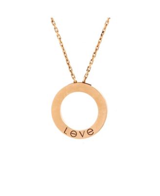 3 Diamonds Love Pendant Necklace