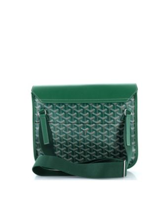 Coursier Messenger Bag Coated Canvas and Leather