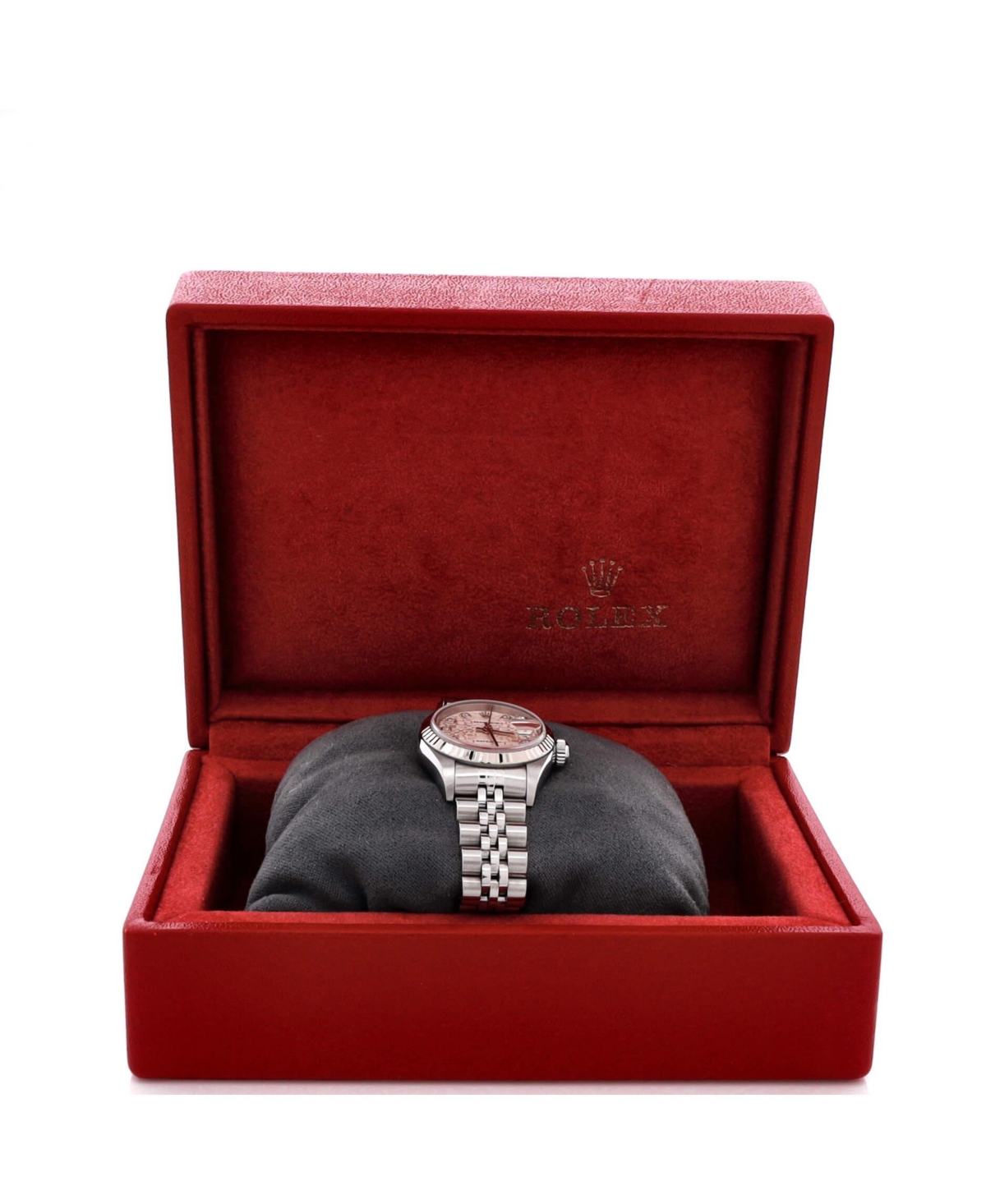 Pre-Owned Rolex Oyster Perpetual Datejust Automatic Watch in Stainless Steel and White Gold with Diamond Markers 26mm