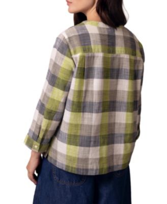 Women's Collarless Swing Blouse