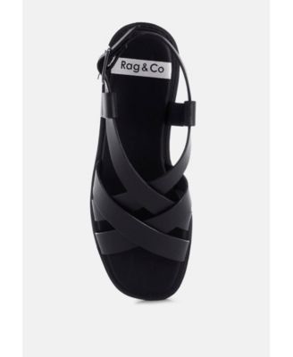 Rag and Co Womens Kapaka Real Leather Flat Gladiator Sandals