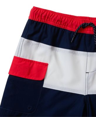 Toddler Chlorine Resistant Colorblock Hydroliner Board Swim Trunks