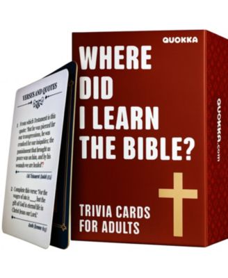 Bible Trivia Game for Adults – 500 Christian Questions for Fun Family & Adult Play