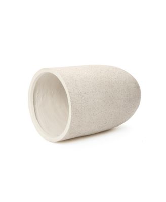 23.5" Beige Tall Planter with Drainage Hole, Large Tapered Pot for Plants Indoor Outdoor Use