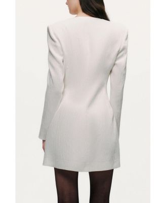 Women's Padded Shoulder Mini Dress