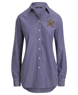 Petite Striped Long-Sleeve Shirt