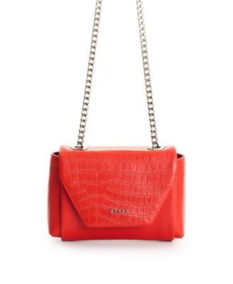  Women'sLeather Crossbody Bag with Chain