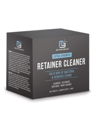 M3 Naturals Retainer Denture Cleansing Tablets Removes Odor Stains Buildup 240 Ct 78$