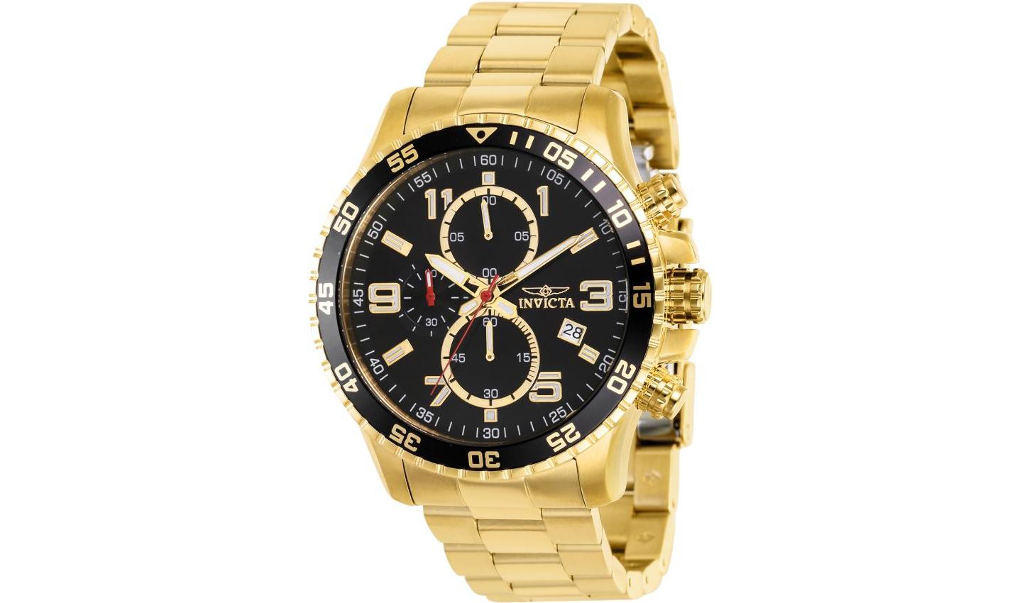 Мужские часы Invicta 16932 Specialty Quartz Multifunction Dial, цвет: Золотой — фото 1